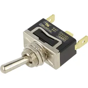 Interruptor de alavanca 2 posições estáveis - ON-ON - 250VAC 10A (2 pinos)