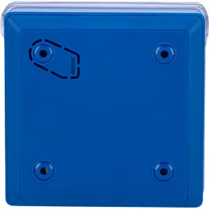 Botoneira de alarme rearmável - azul