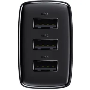 Cargador 17W (3x USB-A) - negro