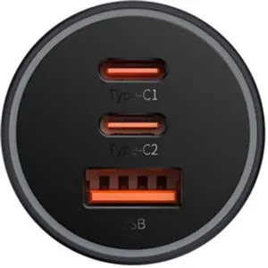 Cargador para mechero (12..24VDC) 2x USB-C PD + USB-A QC 65W