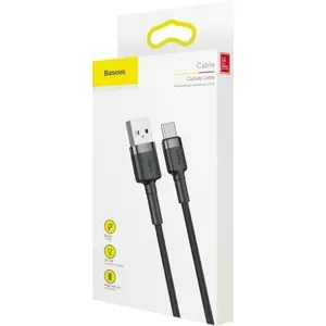 Cabo USB-A <-> USB-C QC3.0 - 3m - preto