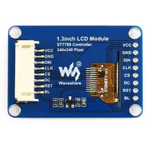 Display LCD IPS 1.3'' 240x240 SPI (ST7789) para Microcontroladores