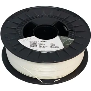 Rollo de filamento de impresión 3D de PLA de 1.75mm - Blanco Perla (iridiscente) - 1000g