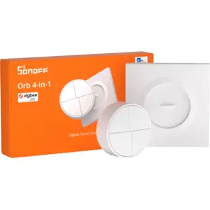 Interruptor sem fio Zigbee para controlo de cenários - Orb 4 em 1