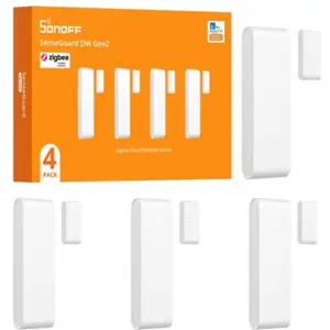 SenseGuard DW Gen2 - Sensor Inteligente Zigbee para Portas e Janelas (Pack 4)