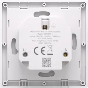 Tomada de Parede Europeia Inteligente SONOFF Orb Socket Matter por WiFi