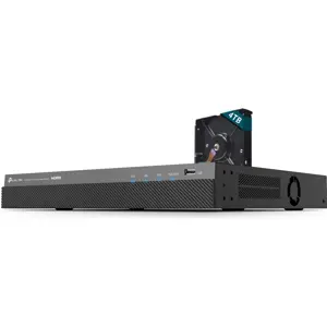 Gravador de Vídeo NVR c/ POE+ p/ câmaras IP até 16MPx - 16 canais