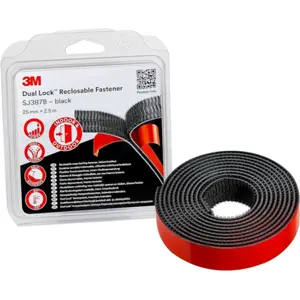 Fita velcro dupla face macho - fêmea 25mm x 2.5m