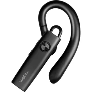 Auricular Mãos-Livres Bluetooth 5.4 com Gancho de Orelha e Microfone Destacável