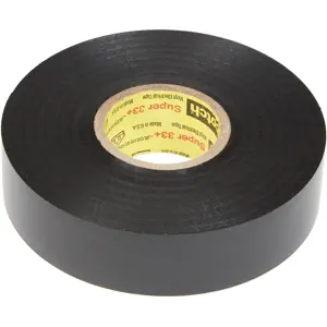 Fita isoladora elétrica em PVC preta 19x20,1m