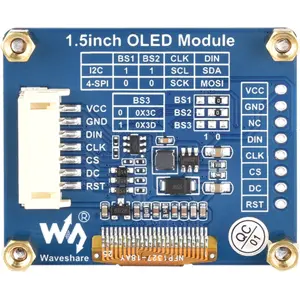 Display OLED 1.5'' 128x128 SPI/I2C (SSD1327)