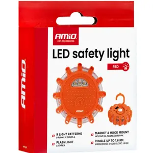 Luz LED de emergência de segurança magnética para viaturas - recarregável - IP67