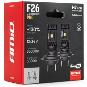 Lâmpada LED CSP H7 H18 (Px26d) 68W 3500lm 6000K (homologada)
