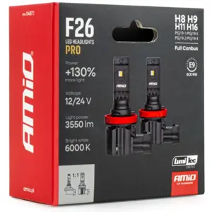 Lâmpada LED CSP H8 H9 H11 H16 (PGJ19) 68W 3550lm 6000K (homologada)