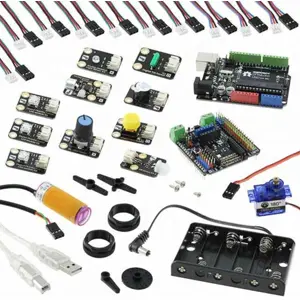Kit de Iniciação a Arduino com DFRduino UNO R3, Shield e Módulos Gravity