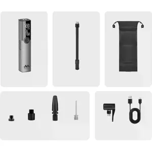 Compressor de Ar Portátil para Bicicletas, Trotinetes, Motas e Bolas