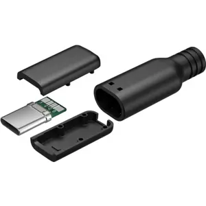Ficha USB-C 2.0 (4 pinos) para soldar en cable