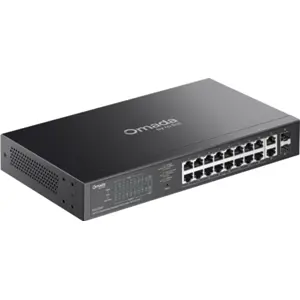 Switch 18P (16x PoE+) + 2x SFP Gigabit Easy Managed c/ gestão Omada p/desktop ou rack