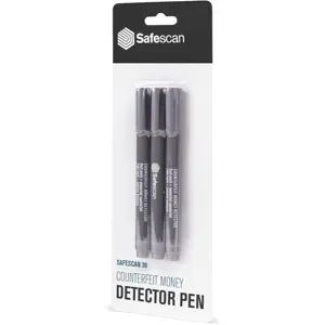 Caneta para verificação de notas falsas (pack 3 unid.)