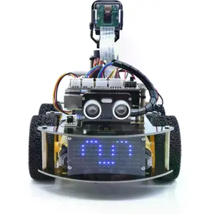 Kit de coche robótico móvil inteligente 4WD con cámara 5MP para Raspberry Pi 4B