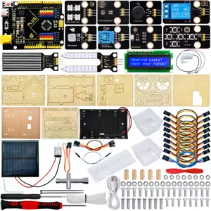 Kit DIY Casa Inteligente Ecológica com vários módulos e placa compatível c/ Arduino