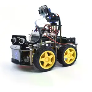 Kit de coche robótico móvil inteligente 4WD con cámara 5MP para Raspberry Pi 4B