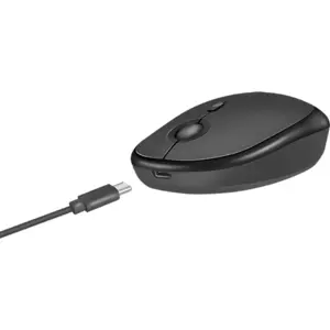 Rato óptico 800/1000/1600 DPI Wireless Dual Mode (2.4GHz & BT 4.0) c/ Bateria Recarregável USB-C