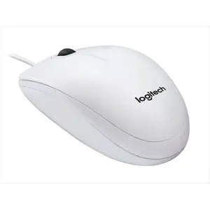 Ratón óptico 800DPI con cable USB con scroll - blanco