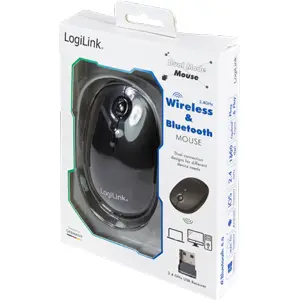 Rato óptico 800/1000/1600 DPI Wireless Dual Mode (2.4GHz & BT 4.0) c/ Bateria Recarregável USB-C