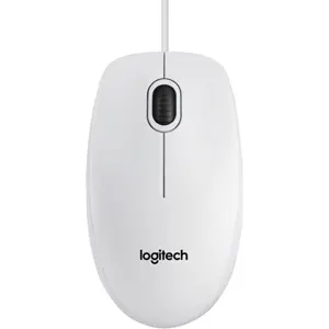 Ratón óptico 800DPI con cable USB con scroll - blanco