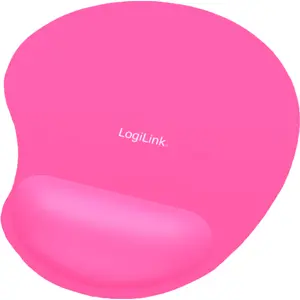 Tapete de rato ergonómico c/ almofada em Gel - 204x230mm - rosa