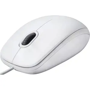 Ratón óptico 800DPI con cable USB con scroll - blanco