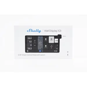 Pantalla táctil de pared de 6.95'' para control centralizado con sensores + Wi-Fi 6 + relé 5A - Negro