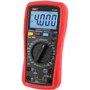 Multímetro digital para uso automóvel (1000Vac/dc 10Aac/dc 40MΩ Hz/% °C RPM Dwell True RMS)