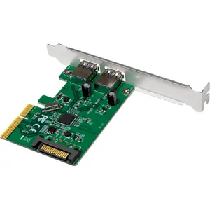 Placa PCI Express com 2 portas USB 3.2 Gen2 de alta velocidade