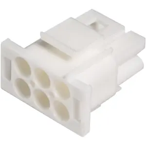 Ficha Raster Signal wire-board 6.35mm 6 pinos (2x3)  (sem terminais)