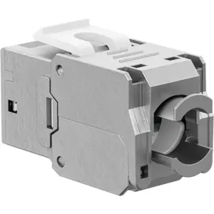 Keystone RJ45 CAT 6A fêmea, STP, 500 MHz, encapsulamento de metal