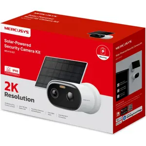 Câmara IP (Wi-Fi) 2K 3.1mm IR 10m c/ bateria + painel solar - IP65