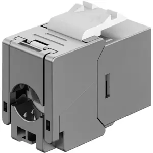 Keystone RJ45 CAT 6A fêmea, STP, 500 MHz, encapsulamento de metal