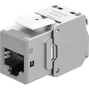Keystone RJ45 CAT 6A fêmea, STP, 500 MHz, encapsulamento de metal