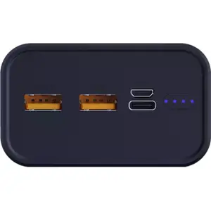 Power Bank 24.000mAh PD 22.5W (2x USB-A + USB-C + MicroUSB) - Preto