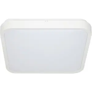 Plafon LED 230VAC 36W 3600lm 3000K a 6500K dimável c/ comando 415×415×69mm - branco