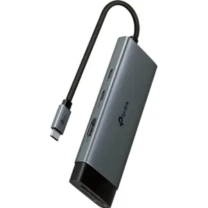 Hub Adaptador USB-C 7-em-1 (1x USB-C PD 1x USB-C 2x USB-A 1x HDMI 1x SD 1x microSD)