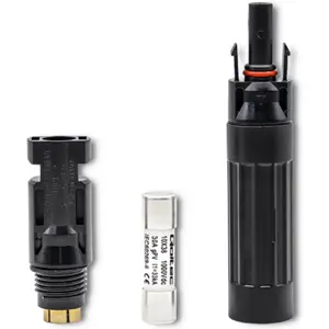 Porta fusível solar MC4 1000V 32A (c/ fusível 30A)
