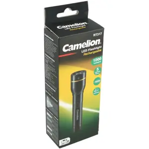 Lanterna LED SMD 10W c/ zoom + SOS - recarregável USB-C - IP44