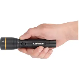 Lanterna LED SMD 10W c/ zoom + SOS - recarregável USB-C - IP44