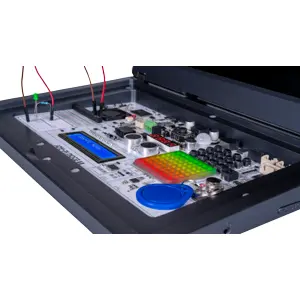 Plataforma desenvolvimento 45 projetos - teclado/LCD/câmara/bateria - compatível c/ Raspberry Pi 4/5