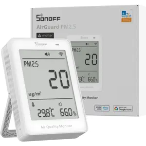 Monitor Inteligente de Qualidade do Ar (PM2.5 e PM10) e sensor de Temp. / Humidade.