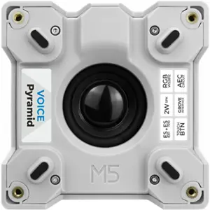 Base de Áudio e Interação por Voz com Microfone, Altifalante e LEDs RGB p/ Módulos Atom