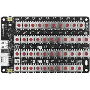 Teclado compacto con 42 teclas y ESP32-C61HF4 para proyectos IoT